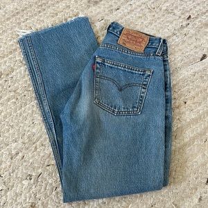 Vintage Levis 501 Jeans 25 Raw Hem